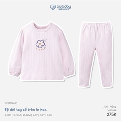 BU - Bộ dài tay cổ tròn in hoa - SVS1104HO - Hồng - 4-5Y - SS26.T8C