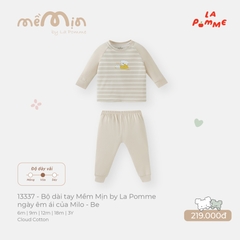 LP - Bộ dài tay Mềm Mịn by La Pomme ngày êm ái của Milo - Be - 2-3Y -SS26.T9A