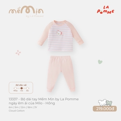 LP - Bộ dài tay Mềm Mịn by La Pomme ngày êm ái của Milo - Hồng - 2-3Y -SS26.T9A