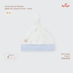 LP - Mũ sơ sinh La Pomme phiêu lưu cùng sư tử Leo - Xanh - FS - SS26.T9B