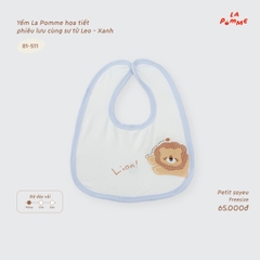 LP - Yếm La Pomme họa tiết phiêu lưu cùng sư tử Leo - Xanh - FS - SS26.T9B