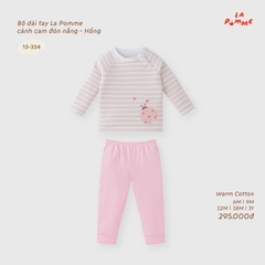 LP - Bộ dài tay La Pomme cánh cam đón nắng - Hồng - 2-3Y - SS26.T9B