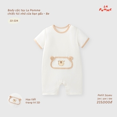LP - Body cộc tay La Pomme chiếc túi nhỏ của bạn gấu - Be - 9-12M - SS26.T9B