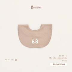 EMBES - Yếm tròn embes simply nâu - 26-B9-12 - FREESIZE - SS26.T9A