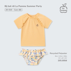 LP - Bộ bơi rời La Pomme Summer Party - Cam - 6-9M - SS25.T4A