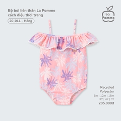 LP - Bộ bơi liền thân La Pomme cách điệu thời trang - Hồng - 3-4Y - SS25.T4A