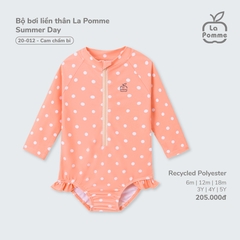 LP - Bộ bơi liền thân La Pomme Summer Day - Cam - 3-4Y - SS25.T4A
