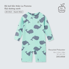 LP S20 - Bộ bơi liền thân La Pomme Đại dương xanh - Xanh mint - 6-9M - SS25.T4A
