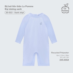 LP - Bộ bơi liền thân La Pomme Đại dương xanh - Xanh nhạt - 2-3Y - SS25.T4A