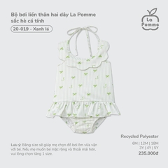 LP - Bộ bơi liền thân hai dây La Pomme sắc hè cá tính - Xanh lá - 12-18M - SS26.T4A
