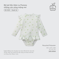 LP - Bộ bơi liền thân La Pomme những cơn sóng mộng mơ - Xanh lá - 12-18M - SS26.T4A