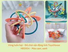 BY - Vòng luồn hạt - Đồ chơi vận động tinh ToysHouse HE0104 - Màu cam