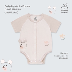 LP S10 - Body chip cộc La Pomme Người bạn ú òa - Be - 9-12M - SS25.T4A