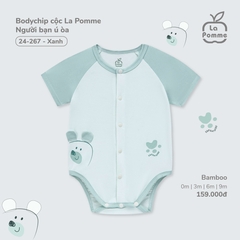 LP S10 - Body chip cộc La Pomme Người bạn ú òa - Xanh - 9-12M - SS25.T4A