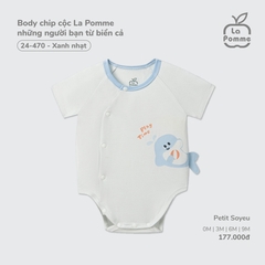 LP G20 - Body chip cộc La Pomme những người bạn từ biển cả - Xanh nhạt - 3-6M - SS26.T4A