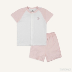 BU - Bộ ngắn tay cài giữa Siro BSR130205 - Trắng 4039 - Hồng 4039 -  - SS25.T10B