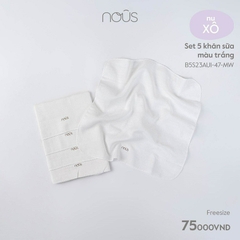 NOUS - Set 5 khăn sữa trắng - . - FS