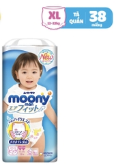 MX - XL Girl - XL38 - Bỉm Moony Xanh