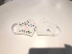 BU S10 - Khẩu trang Bambus - ABB030001 - Trắng in chân + Trắng - FS - SS25.T3A