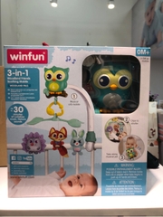 BY - Đồ chơi treo nôi 3 trong 1 hình cú mèo Winfun 720010-NL