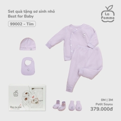 LP - Set quà tặng sơ sinh nhỏ Best for Baby - 0M Tím