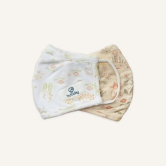 BU - Khẩu trang Bambus - ABB030000 - Trắng in vườn nhà + kem in vườn nhà - FS - SS25.BP