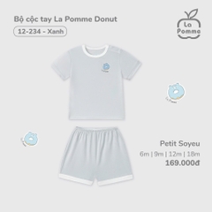 LP S10 - Bộ cộc tay La Pomme Donut - Xanh - 12-18M - SS25.T2A