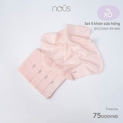 NOUS - Set 5 khăn sữa hồng - . - FS