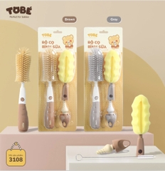 Tobe - Bộ cọ bình sữa TOBE - Grey