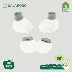 UR - Sét bao tay bao chân 2147 - Xanh Lơ - 0-3M - SS24.T11A