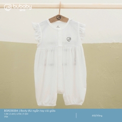 BU S10 - Body đùi ngắn tay cài giữa - BSR230204 - Trắng - 1-3M - SS25.T1A