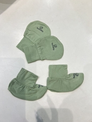 BU S10 - Bộ bao chân, bao tay Bambus - ABB400003 - Xanh lục - FS - SS25.T1A