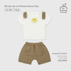 LP - Bộ cộc tay La Pomme Sunny Day - Trắng - SS25.T4B
