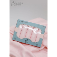 LP - K001 Set 5 Khăn sữa sợi tre lụa (30x30) - Hồng Pastel