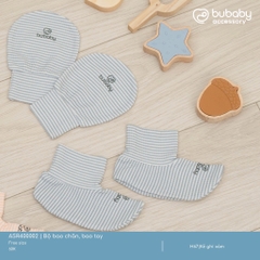 BU:-:Bộ:bao:chân,:bao:tay:ASR400002:-:Kẻ:ghi:xám:-:FS:-:SS25.T1A