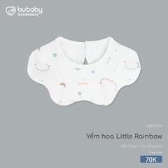 BU - Yếm hoa Little Rainbow - ABB0100LR - Trắng in cầu vồng cam - Free size - SS26.T4C