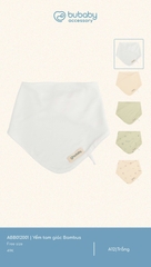 BU - Yếm tam giác Bambus - Trắng - SS25.T3A