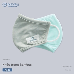 BU - Khẩu trang Bambus - ABB030000 - Mint - Ghi - Free size - SS26.T4C