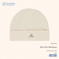 BU S10 - Mũ tròn Bambus - ABB192203 - Hồng be 40E - 1-3M - SS25.T8A