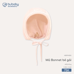 BU - Mũ Bonnet bé gái - ABB1943BG - Hồng - 0-3M - SS26.T4C