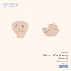 BU S10 - Bộ bao chân, bao tay Bambus - ABB400004 - Hồng be 40E - FS - SS25.T8A