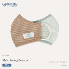 BU - Khẩu trang Bamco - ABC030000 - kẻ xanh ghi - kẻ cà phê - Free size - SS26.T4C