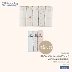 BU - Khăn sữa muslin Pack 5 Zenzua (30x30cm) ABM0500ZZ - Mix màu Harmony 2 - Mỏng - SS25.T9B