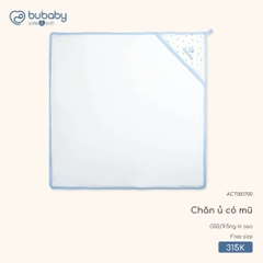 BU - Chăn ủ có mũ - ACT081700 - Trắng in sao - FS - SS25.T11A