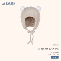 BU - Mũ Bonnet quả bông ACT194306 - be đậm - SS25.T9C