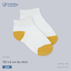 BU - Tất trẻ em Bu Midi - ACT233602 - Trắng - Vàng - 3-5Y - SS26.T4C