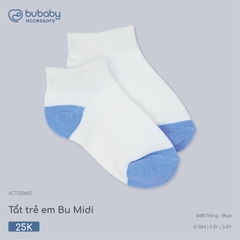 BU - Tất trẻ em Bu Midi - ACT233602 - Trắng - Blue - 3-5Y - SS26.T4C