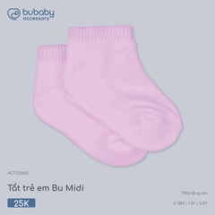 BU - Tất trẻ em Bu Midi - ACT233602 - Hồng tím - 3-5Y - SS26.T4C
