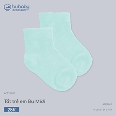 BU - Tất trẻ em Bu Midi - ACT233602 - Mint - 3-5Y - SS26.T4C