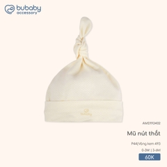 BU - Mũ nút thắt - AMD192402 - Vàng kem 493 - 3-6M - SS25.T9C